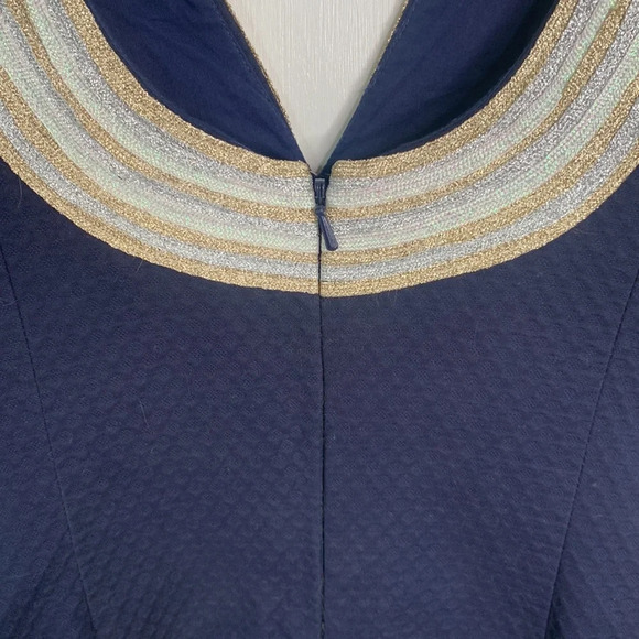 Lilly Pulitzer Valli Shift True Navy Dress New with Tag W-587 Sz 0 - Picture 13 of 15